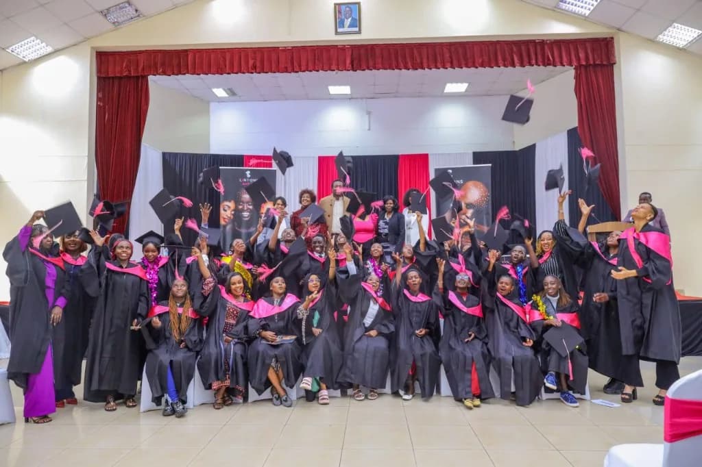 Lintons Foundation graduates celebrating
